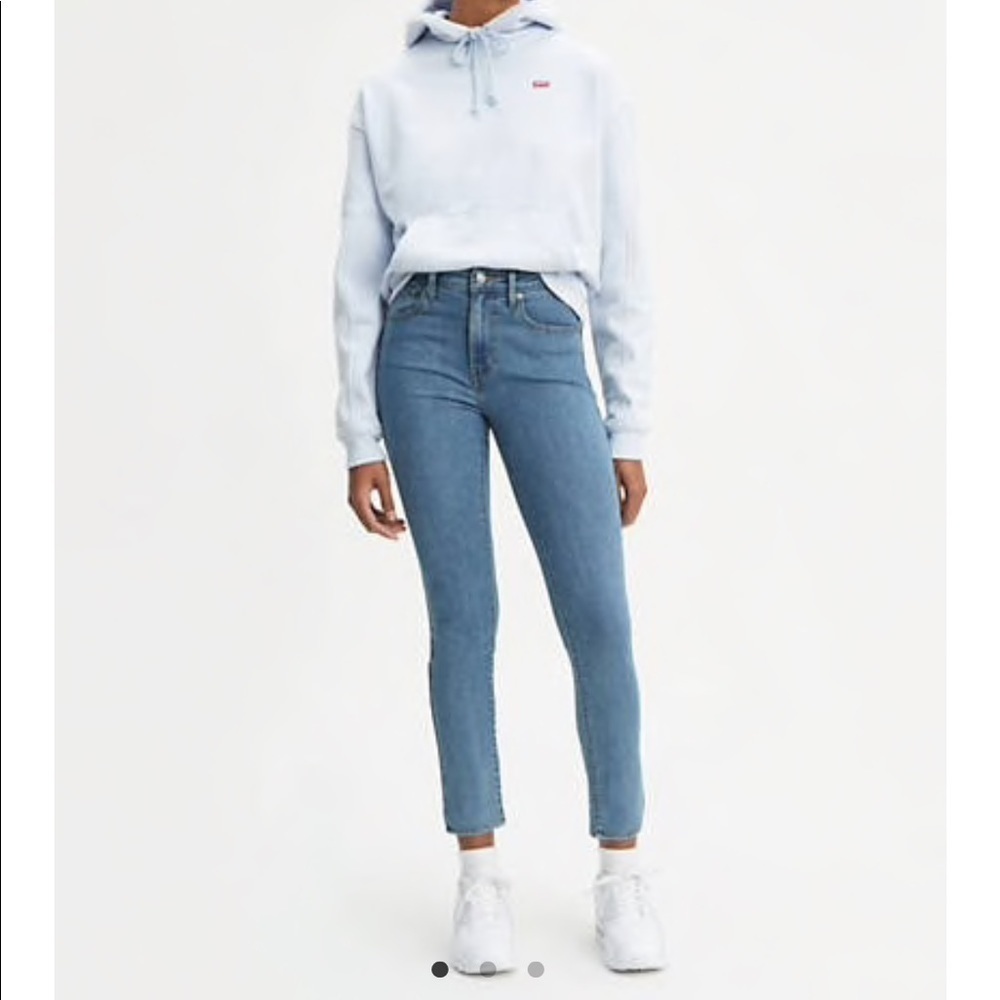 #37 NEW Levi's 721 Light Wash High Rise Skinny Denim Jeans Size 30